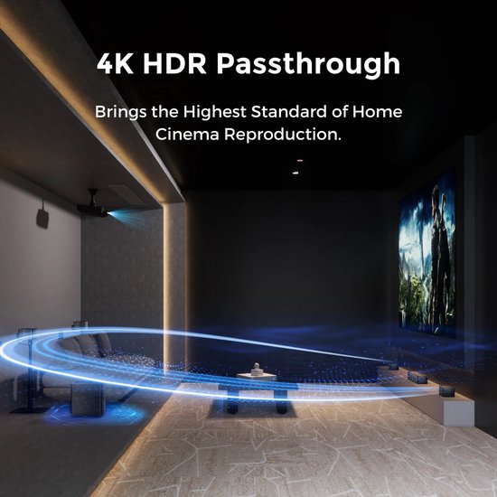 Soundbar – Surround Set – Home Cinema Speaker – Draadloze Subwoofer – 7.1 Kanaals – Dolby Atmos – Krachtige BassMX Basweergave van Merkloos