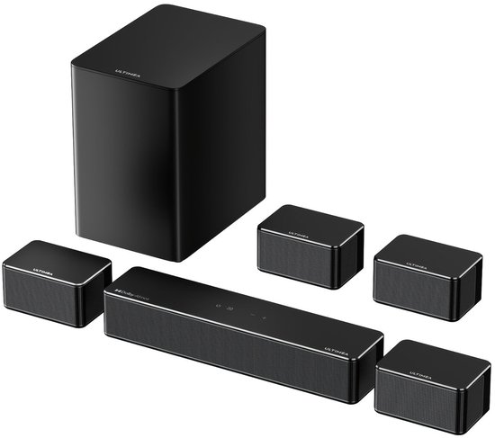 Soundbar – Surround Sound Systeem – Home Cinema Set – Geluidssysteem – Audio Installatie – 7.1 Kanaals Dolby Atmos – 500W Vermogen en Draadloze Subwoofer van Merkloos