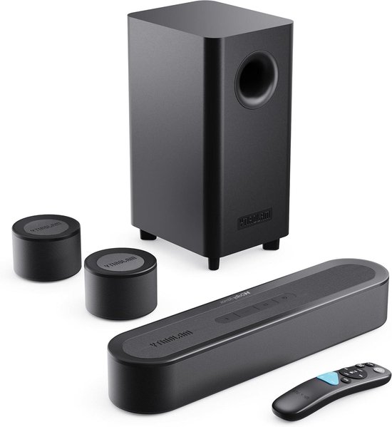 Soundbar Systeem - Home Cinema - Film Geluid - 5.1 Atmos Geluid - 40.5 cm - Zwart