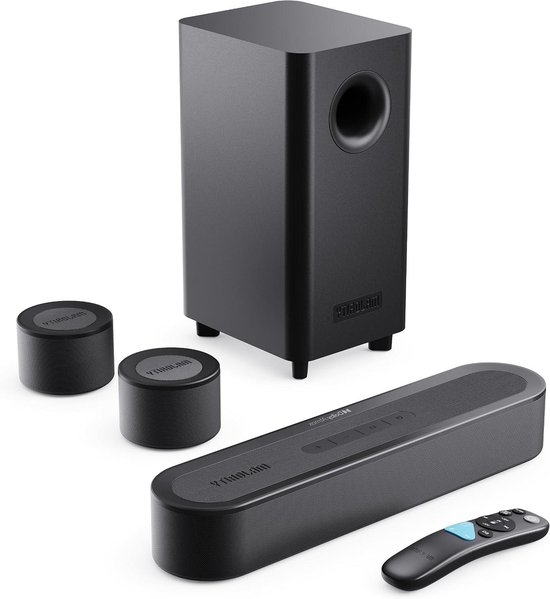 Soundbar Systeem - Home Cinema Geluid - Film Kijken - Atmos Geluidstechnologie - 40.5 cm - Zwart