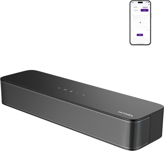Soundbar TV - Home Cinema Systeem - Film en Muziek - Ingebouwde Subwoofer - 40 cm Breed - Zwart van Merkloos