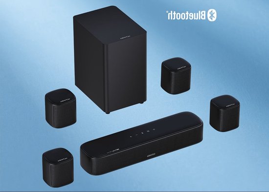 Soundbar – Tv Soundbar – Sound Bar Voor Smart TV – Sound Bar Voor Pc – Soundbars Voor Tv – 7.1 Surround Met Dolby Atmos – Draadloze Achterluidsprekers & Bedrade Subwoofer van Merkloos