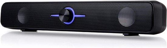 Soundbar TV Speaker - Home Theater Speaker - Films en Muziek - 3D Surround Geluid - 360x66x62mm - Zwart