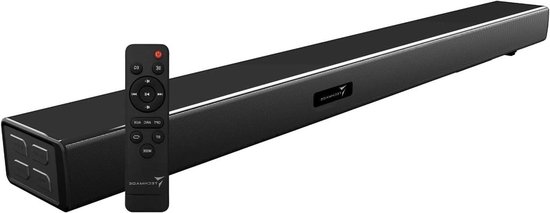 Soundbar TV - Stereo audio - Thuisbioscoop geluid - 120W maximaal vermogen - 90cm breed - Zwart