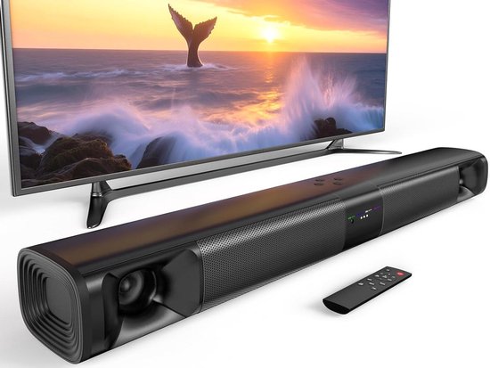 Soundbar voor Smart TV - TV Speaker Systeem - Home Cinema Ervaring - Afneembaar 2-in-1 Ontwerp - 31 Inch - Zwart