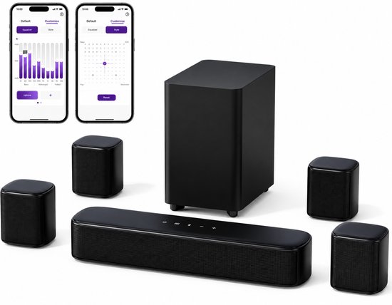Soundbar voor TV – 7.1 Kanaals Surround Sound – Home Cinema Geluidssysteem – TV Speaker voor Films, Muziek en Gaming