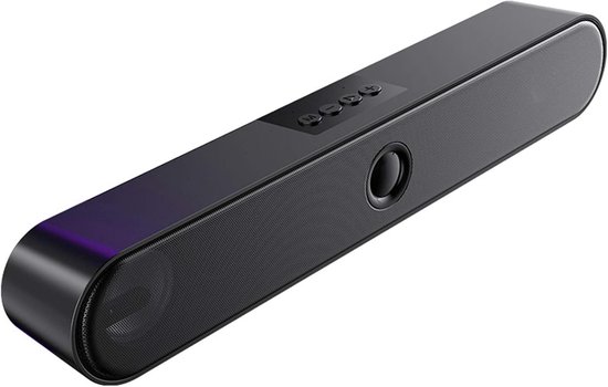 Soundbar voor TV - Bluetooth speaker - Films en muziek - 3D Surround Geluid - 40 cm - Zwart
