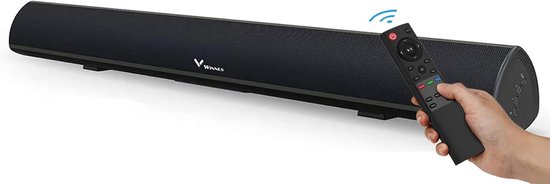 Soundbar voor tv - Home cinema geluid - Thuisbioscoop ervaring - Krachtige 80W met subwoofer - 71 cm breed - Zwart
