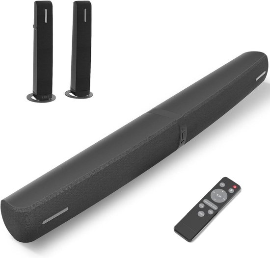 Soundbar voor TV - TV speaker - Films en series kijken - Draadloze Bluetooth verbinding - 81 cm breed - Zwart