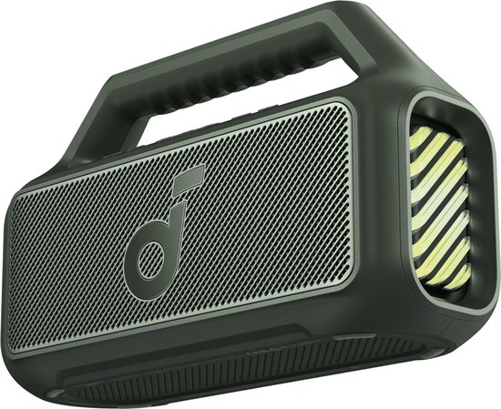 soundcore Boom 2 Outdoor Speaker, 80W, Subwoofer, BassUp 2.0, 24H Playtime, IPX7 Waterproof, Floatable, RGB Lights, USB-C, Custom EQ, Bluetooth 5.3, Portable For Outdoors, Camping, Beach, and Backyard-Groen