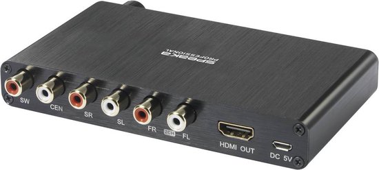 SpeaKa Professional Audio Extractor [HDMI - Cinch] 3840 x 2160 Pixel, 4096 x 2160 Pixel van SpeaKa Professional