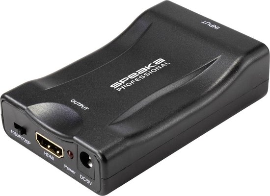 SpeaKa Professional AV Converter SP-9395928 [SCART - HDMI] 1920 x 1080 Pixel van SpeaKa Professional