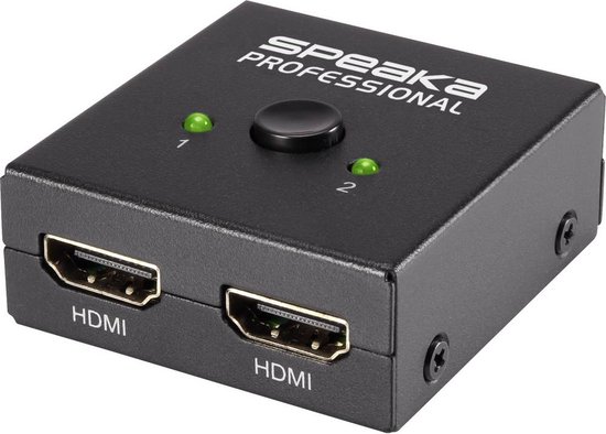 SpeaKa Professional SP-7141056 2 poorten HDMI-switch UHD 4K @ 60 Hz van SpeaKa Professional