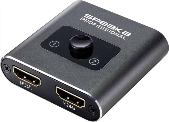 SpeaKa Professional SP-BDS-120 1 + 2 poorten HDMI-switch UHD 4K @ 60 Hz van SpeaKa Professional