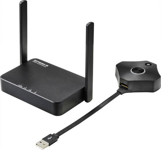 SpeaKa Professional SP-WTR-500 Draadloos Full HD presentatiesysteem 30 m van SpeaKa Professional