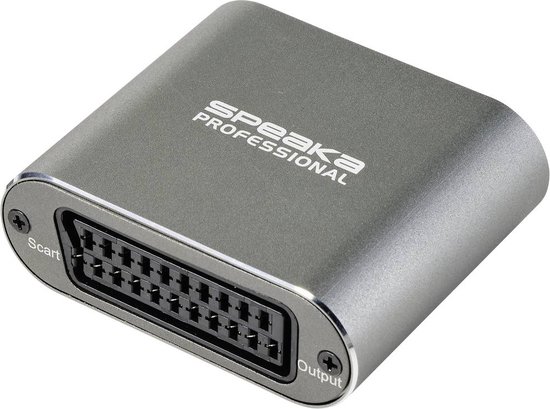 SpeaKa Professional TV, monitor Converter SP-HSC-200 [HDMI - SCART] 3840 x 2160 Pixel van SpeaKa Professional