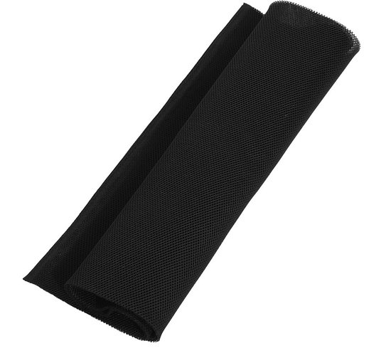 Speaker Mesh Fabric, 1,4 m X 0,5 m Stofdicht Speaker Mesh Doek Stereo Audio Luidspreker Mesh Grill Doek Stof Luidspreker Stofdichte Luidspreker (Kleur: Zwart) van Merkloos