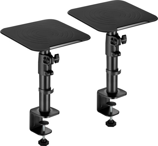 Speaker standaard bureau - standaard voor boxen - bureau speakers op hoogte - luidspreker standaard - set van 2 stuks van Merkloos