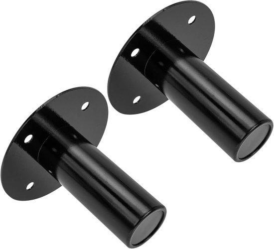 Speaker Stands - Luidspreker Beugels - Desktop Audio - Stabiele Metalen Basis - 11 x 11 x 7.5 cm - Zwart