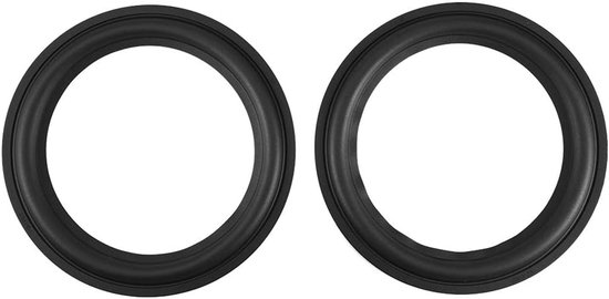 Speaker Surround Reparatie Onderdelen 20 cm - Rubber - 2 Stuks - Geschikt voor Woofer - Vervangingsset