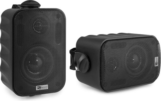 Speakerset binnen / buiten - Power Dynamics BGO30 speakerset voor binnen of buiten - 60W - Zwart van Power Dynamics