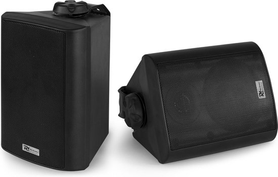 Speakerset, geschikt voor buiten - Power Dynamics BC40V zwarte speakerset voor 100V system van Power Dynamics