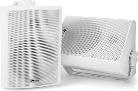 Speakerset - Power Dynamics WS40A - Waterdichte WiFi speakers / Bluetooth speakers - 200W - 4 inch - Ideaal voor terras of overkapping - Wit van Power Dynamics