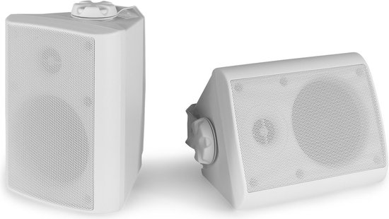 Speakerset voor binnen en buiten - Power Dynamics BGO40 witte 4 speakerset voor tuin, ter van Power Dynamics