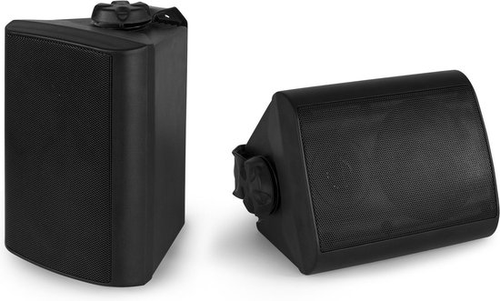 Speakerset voor binnen en buiten - Power Dynamics BGO40 zwarte 4 speakerset voor tuin, te van Power Dynamics