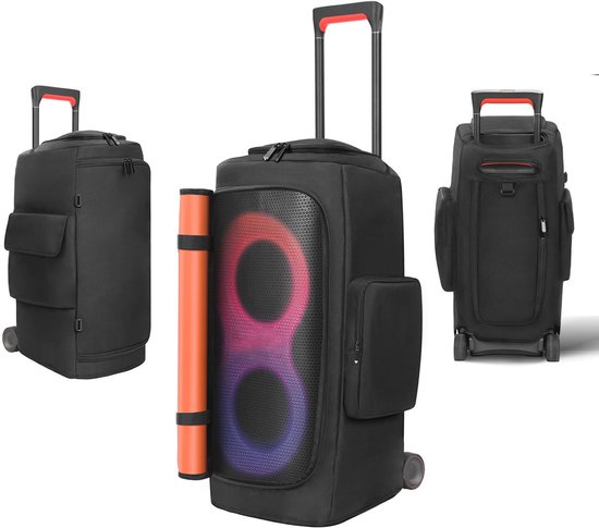 Speakerstofkap Compatibel met / Draagbare Speaker, Beschermende Hoes Reistas met Zakken voor Accessoires