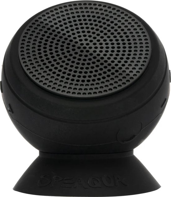 Speaqua - The Barnacle Pro 2.0 - Manta Ray Black Bluetooth speaker - Draadloze luidspreker - waterproof schokproof en stofproof van Speaqua