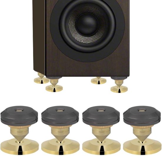 Spikes set koper splice absorber luidspreker isolatiestandaard boxpad voor luidsprekers- 4 stuks . van VIBORG.