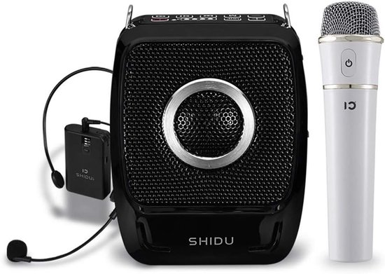 Stemversterker Draadloos – Oplaadbare PA Speaker – Bluetooth – Handmicrofoon & Headset – 25W
