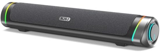 Stereo 2.0 PC Soundbar met RGB-verlichting - USB-aangedreven Gaming Speaker