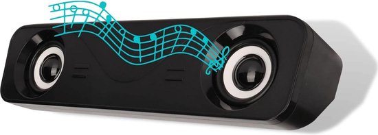 Stereo Audio Gaming Mini-subwoofer Desktop USB-aangedreven luidsprekers - Bedraad Multimedia Soundbar PC-laptop Geluid van hoge kwaliteit . van Merkloos