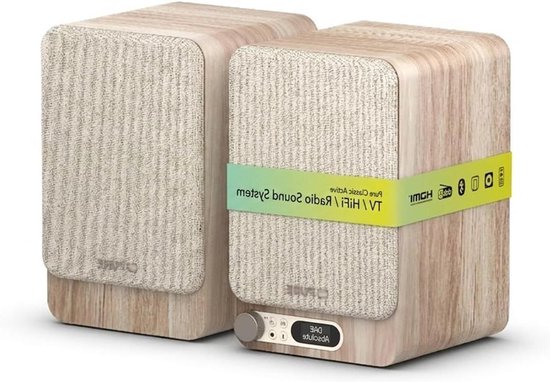 Stereo Geluidssysteem - Hifi Radio Systeem - Muziek en TV Geluid - Echt Stereo Scheiding - 2 x 40 Watt