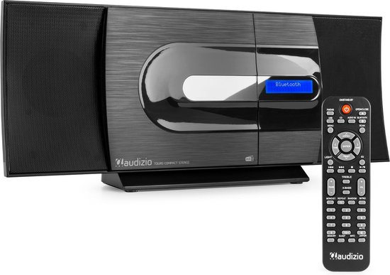Stereo Set- met CD-Speler en Radio - Audizio Tours - Bluetooth - USB - AUX van Audizio