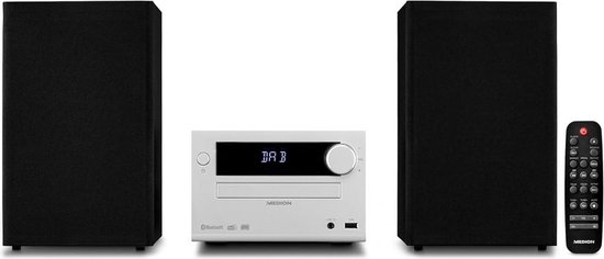 Stereo Set met cd Speler en Radio - Met Afstandsbediening - DAB+ - Bleutooth - Dubbele Speakers van Lenco
