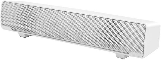 Stereo Soundbar - PC speaker - Muziek luisteren - 3D stereo geluid - 32 cm lengte - Wit