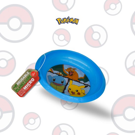 Stor Pokémon kinderservies Bord 17 cm – Magnetronbestendig en Handig voor Grote Maaltijden van Stor分