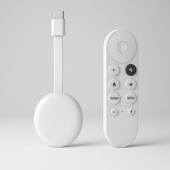 Streaming Media Speler 4K TV Stick met WiFi, Bluetooth en Google Assistent van Merkloos