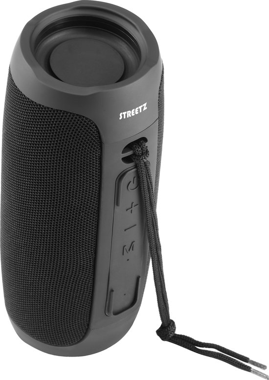Streetz S350 Bluetooth Speaker - Bluetooth 5.3, MicroSD kaart en USB playback - 3.5mm AUX-in - USB-C - Zwart van Streetz