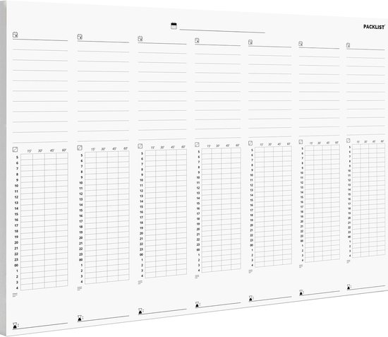 Studieplanner - Academische Organizer, Week- en Dagrooster - Doelen, Onderwerpen, To-Do Lijst, Notities, Studie-uren - Planner voor Examens