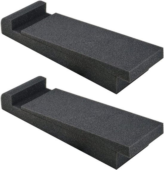 Studio Monitor Isolation Speaker Pads 2-pack - Akoestisch Schuim - Geluiddemping - Voor 3"-10" Speakers - ShopVlot