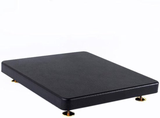 Subwoofer Isolatie Stand - Speaker Voet - Geluid Verbeteren - Hoge Dichtheid Plaat - 35x35cm - Houtnerf Zwart