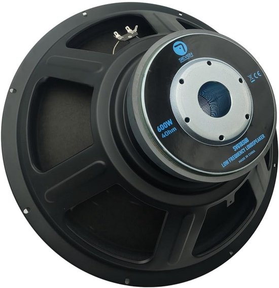 Subwoofer Luidspreker - Bas Speaker - Krachtige Bas Weergave - 1200 Watt Piekvermogen - 46 cm 18 Inch - Zwart