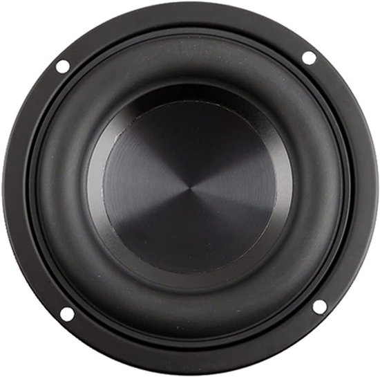 Subwoofer Luidspreker - Bass Speaker - Home Theater - Kristalhelder Geluid - 4 Inch - Zwart