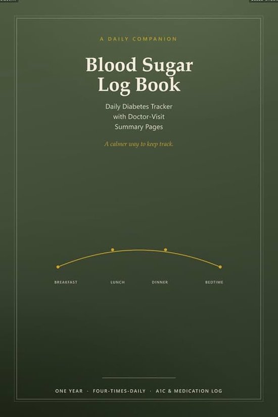 Sugar Log Book: Daily Diabetes Tracker with Doctor‑Visit Summary Pages