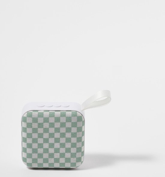 Sunnylife - Beach Accessoires Bluetooth Speaker Schaakbord - Kunststof - Groen van Sunnylife