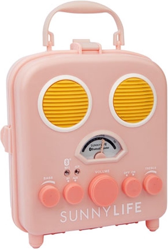 Sunnylife - Beach Accessories Bluetooth Speaker Beach Sounds Peachy Pink - Kunststof - Roze